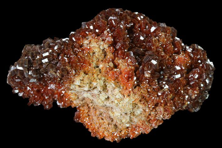 Ruby Red Vanadinite Crystals on Barite - Morocco #134695